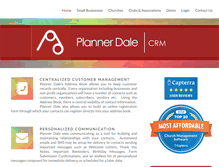 Tablet Screenshot of plannerdale.com